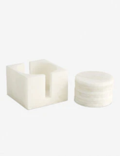 Ofeliah Alabaster Coasters (Set Of 8) -Tableware Supplies Store 3.31664 3