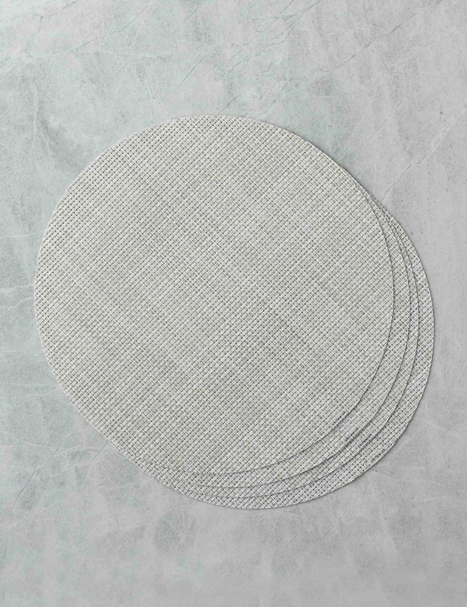 Basketweave Round Placemat (set Of 4) By Chilewich 7 Basketweave Round Placemat (set Of 4) By Chilewich - Image 5