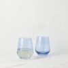 Stemless Wine Glass (Set Of 2) By Estelle Colored Glass 2 Stemless Wine Glass (Set Of 2) By Estelle Colored Glass -Tableware Supplies Store EstelleColoredGlassStemlessWineGlass COBALT Setof2 1