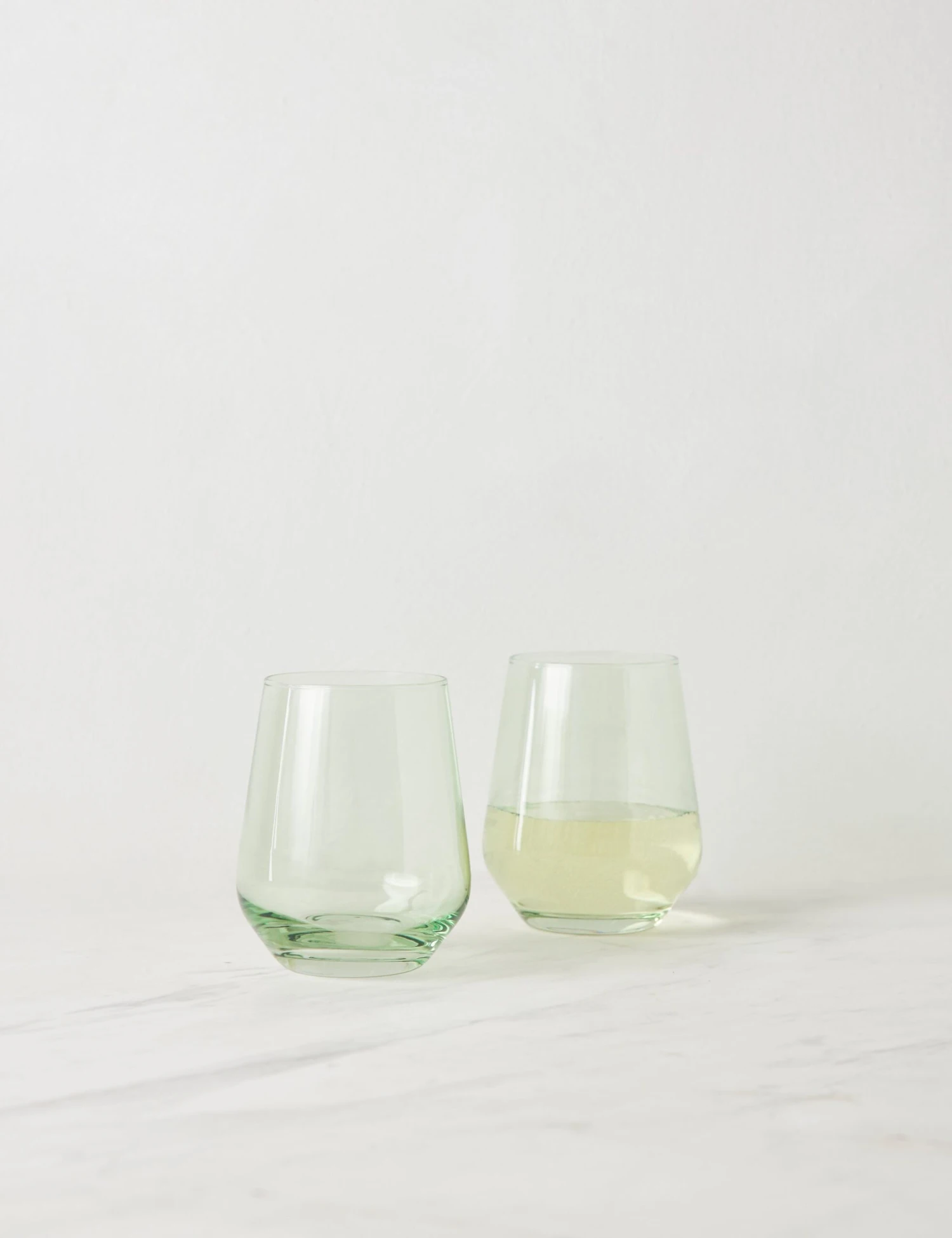 Stemless Wine Glass (Set Of 2) By Estelle Colored Glass - Image 3