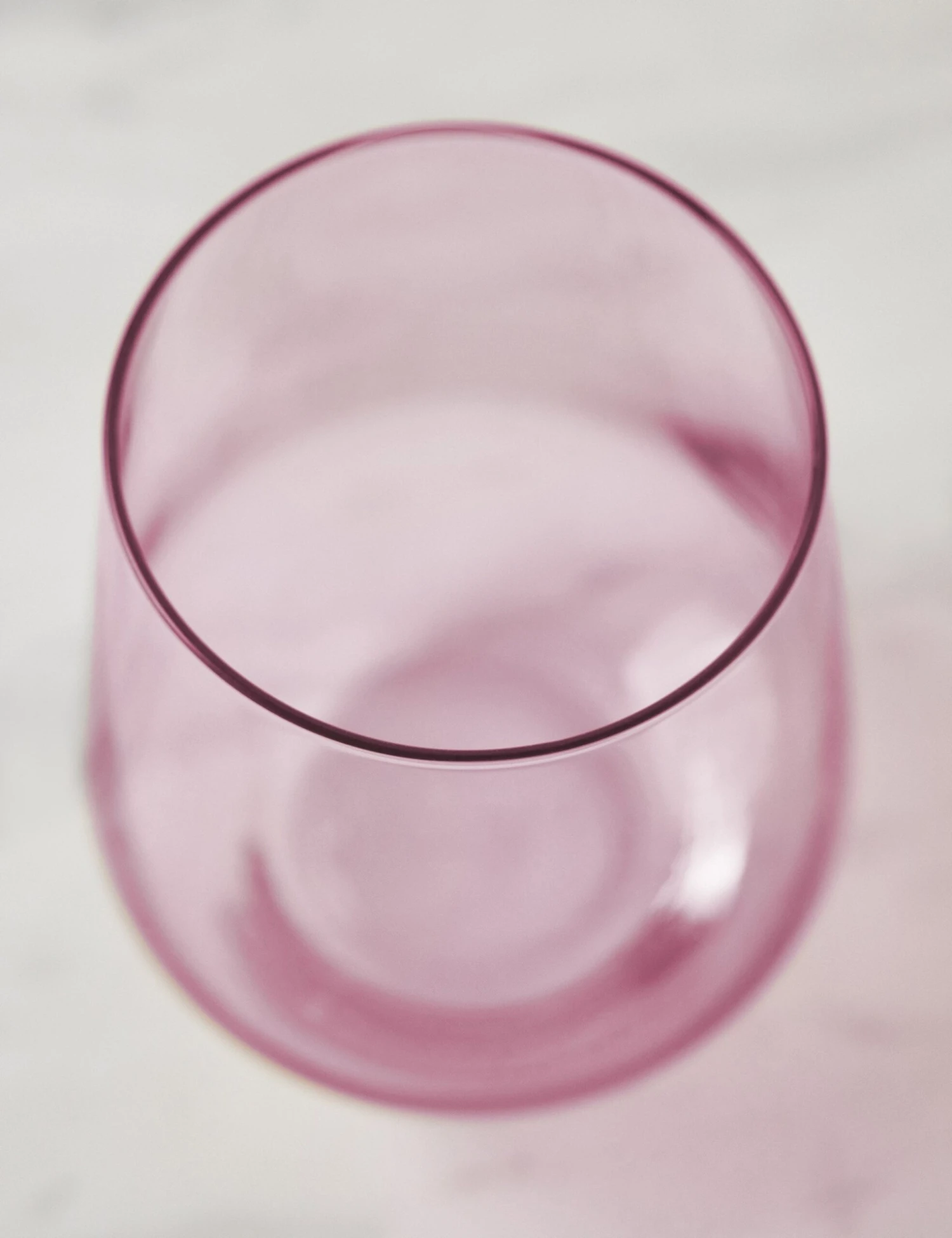 Stemless Wine Glass (Set Of 2) By Estelle Colored Glass - Image 8