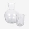 Seeded Glass Carafe Set 2 Seeded Glass Carafe Set -Tableware Supplies Store GLS03 CWGCarafeWithSeededClearGlassA