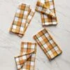 Harvest Plaid Napkins (Set Of 4) By Heather Taylor Home -Tableware Supplies Store Lulu and Georgia HarvestPlaid Napkins A0657290 Product 0625