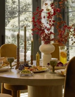 Wave Pitcher By Sophie Lou Jacobsen -Tableware Supplies Store Lulu and Georgia DiningRoom1 Holiday 319 Site Crop Holiday Tabletop Lifestyle