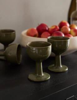 Floccula Wine Glass By Ferm Living 17 Floccula Wine Glass By Ferm Living -Tableware Supplies Store Lulu and Georgia DiningSideboardVignette 1101 Site Crop Lifestyle