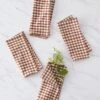 Mini Gingham Napkins (Set Of 4) By Heather Taylor Home 2 Mini Gingham Napkins (Set Of 4) By Heather Taylor Home -Tableware Supplies Store MiniGingham Nutmeg napkins setof4 15993