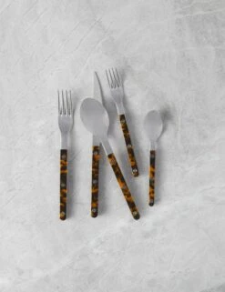 Bistrot Flatware 5-Piece Set By Sabre 15 Bistrot Flatware 5-Piece Set By Sabre -Tableware Supplies Store SabreBistrotFlatware5 PieceSet Tortoise 4769