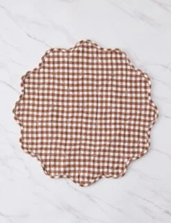 Scallop Placemats By Heather Taylor Home -Tableware Supplies Store ScallopPlacemat Nutmeg 16021