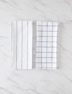 Tableware Supplies Store -Tableware Supplies Store SimpleKitchenTowels WhitewithNavy 16247