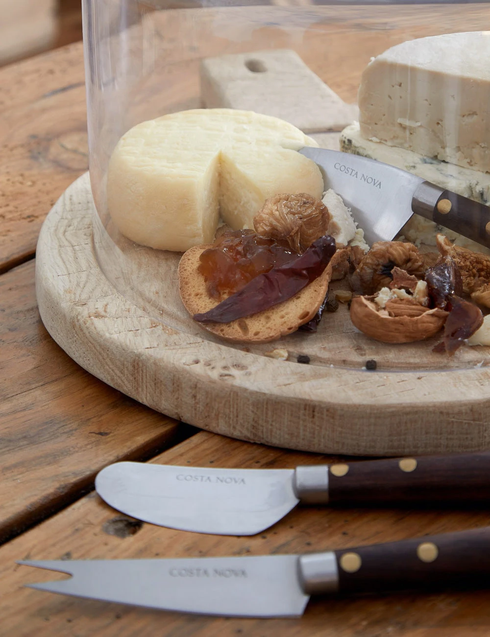 Rosewood Cheese Knive Set By Costa Nova 4 Rosewood Cheese Knive Set By Costa Nova - Image 2