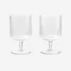 Ripple Wine Glasses (Set Of 2) By Ferm Living -Tableware Supplies Store fermLIVING RippleWineGlasses SetOf2 Clear pack 1