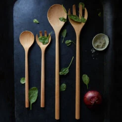 Salad Servers, Beechwood -Tableware Supplies Store sal01 bwd beechwood servers life 1 4fb6e19c 39f5 4f00 b60b f056ec6d7987
